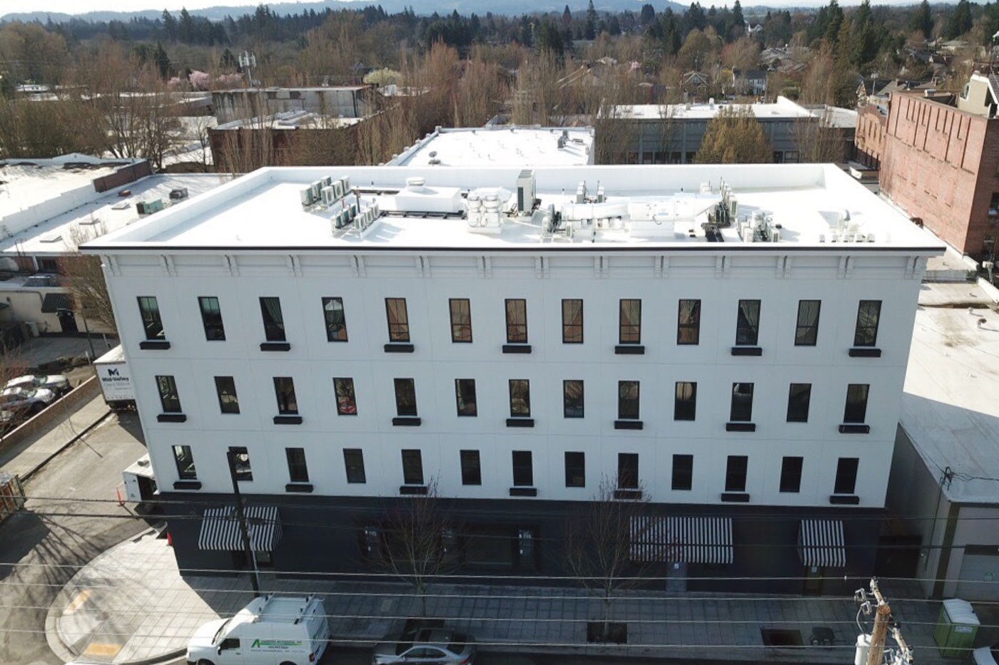 Atticus Hotel Exterior Sideview HVAC System